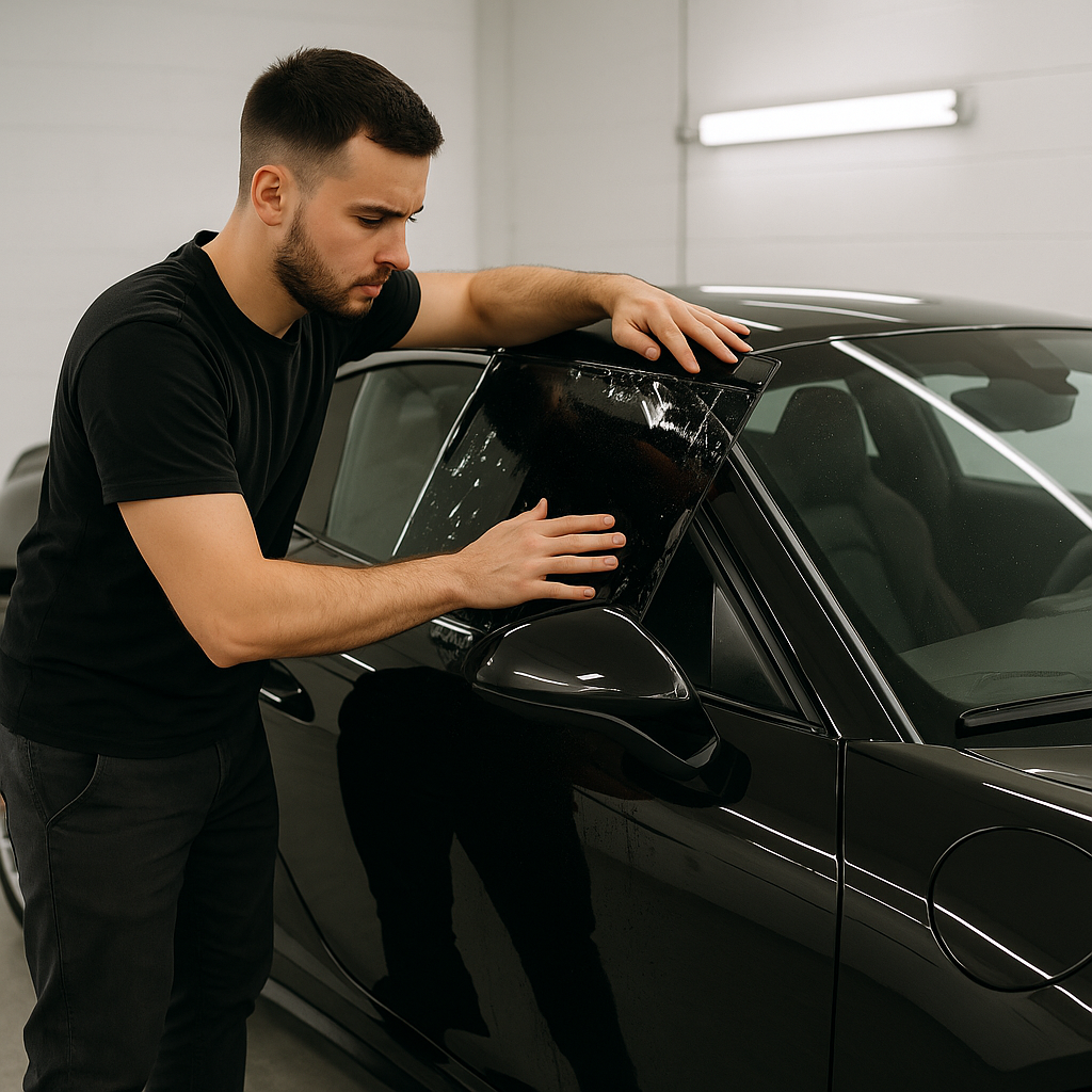 Vehicle Tinting 20250915 1147 aplicando polarizado deportivo simple compose 01k577qzzxea3stp9krgvmqzyh